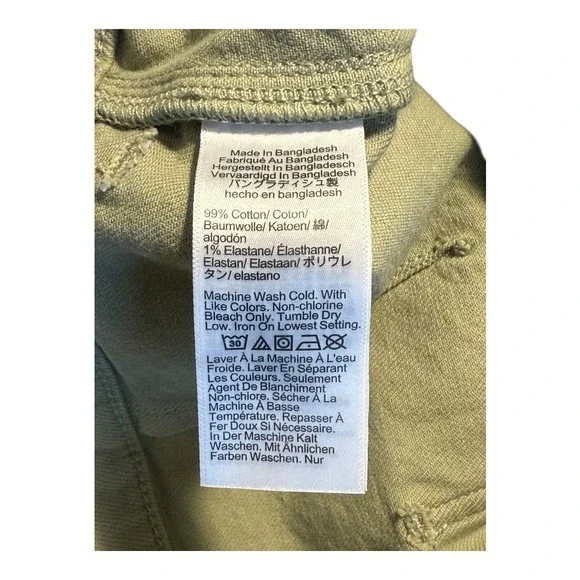 J. Crew High Rise Utility Shorts Size 2 (25) Khaki Green Cotton Blend NWT‎ - Picture 6 of 6